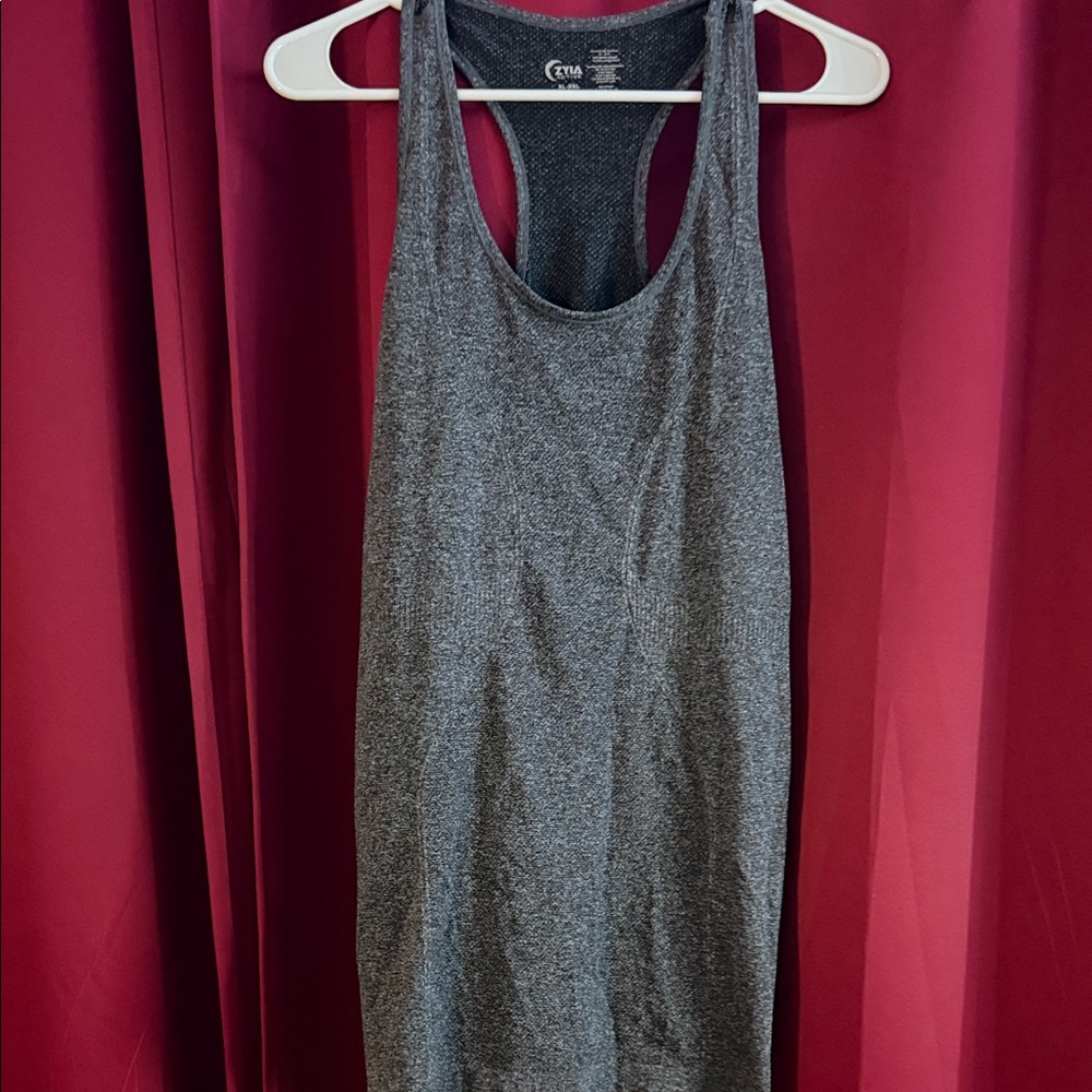 Charcoal Gray Racerback Tank Top